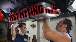 Test Fitting the Fuel Tank in the Camaro!