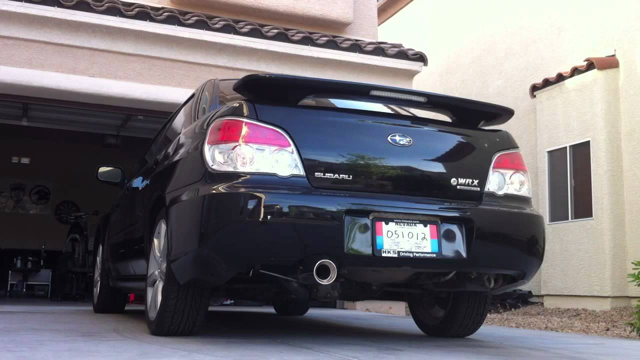 2007 Subaru WRX Straight Pipe Exhaust - YouTube