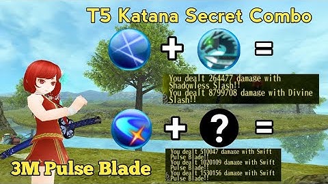 Toram Online - New Tier 5 Katana Secret Combination Skill | Swift Pulse Blade & Divine Slash
