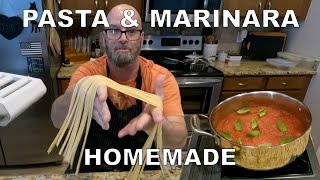 How to make PASTA & MARINARA sauce from scratch