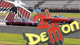 1972 Dodge Demon 340 vs 1968 Pontiac Firebird 400 PURE STOCK DRAG RACE - no commentary