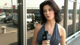 Miss Russia 2009 Sofia Rudieva at the airport