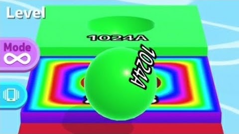 Part-21: Ball Run 2048 Merge Number vs Canvas Run iOS Android all levels gameplay #cutiepie22yt