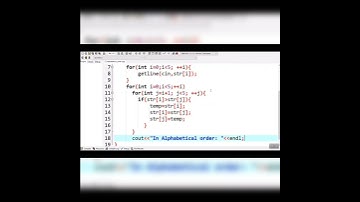 C++ Program to sort Strings in Alphabetical Order #code #programming #cplusplus