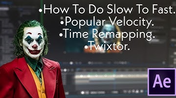 after effects –(fast/slow/fast) velocity tutorial (w/ time remap + twixtor)