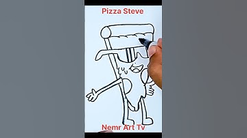 How To Draw Pizza Steve