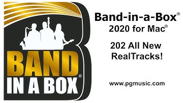 Band-in-a-Box® 2020 for Mac® - 202 New RealTracks Overview