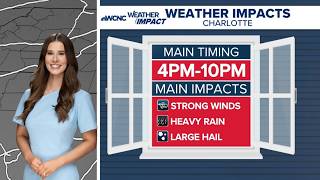 Hot and humid Monday, storms possible