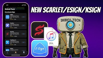 New Certificates install Esign/scarlet/Ksign for iPhone/iPad All iOS DNS SKIBIDITECH