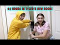 24 HOURS IN TYLER'S NEW ROOM CHALLENGE | We Are The Davises