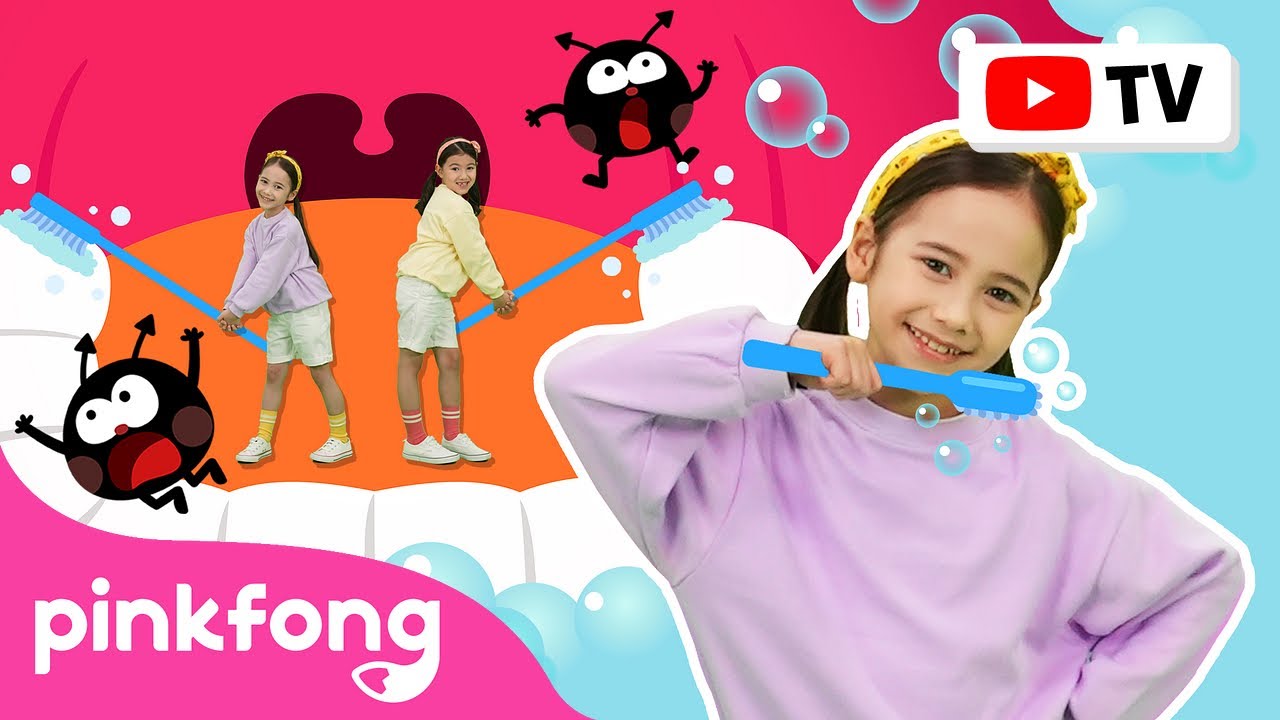 [4K] Brush Your Teeth 🦷 Dance Along Healthy Habits Pinkfong