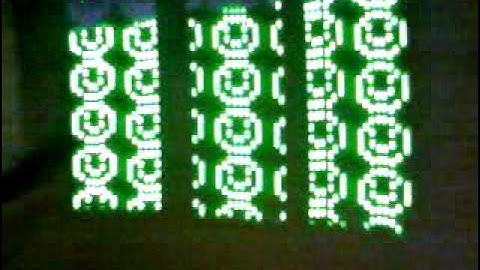 Propeller clock display test with stp16cp05 and attiny2313