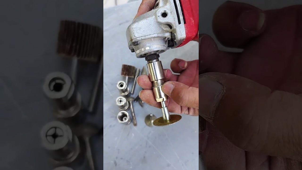 Transform your angle grinder into a straight grinder with this adapter! 