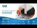 🔥 Demo of door draft stopper - super easy!