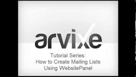 ASP.NET Hosting Tutorial - How to Create Mailing Lists