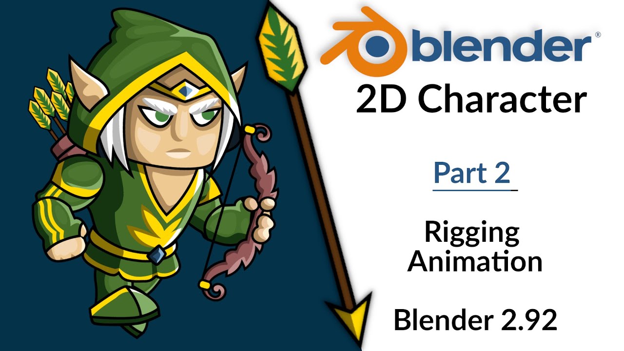 How to make 2D character animation in Blender 2.92 - Part 2 - YouTube