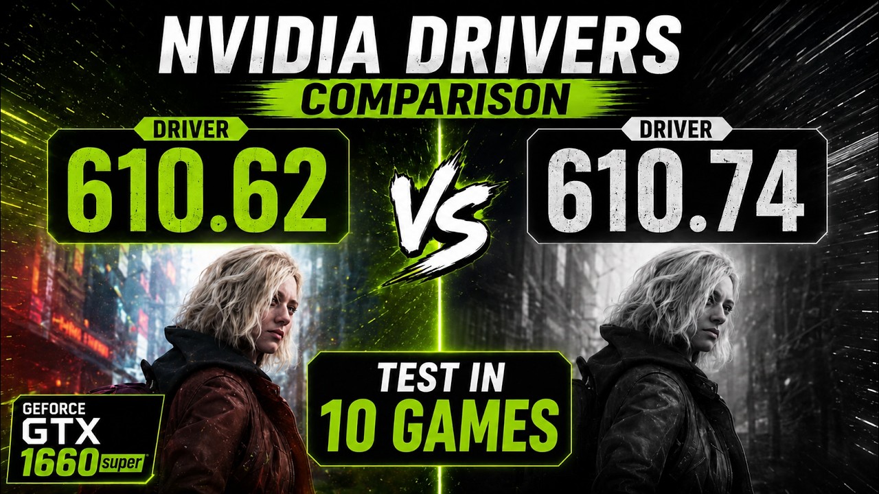 Nvidia Drivers (V 610.62 vs V 610.74) - Test In 10 Games - ft. GTX