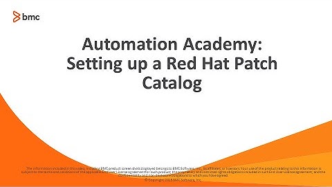 BSA: Setting up a Red Hat patch catalog