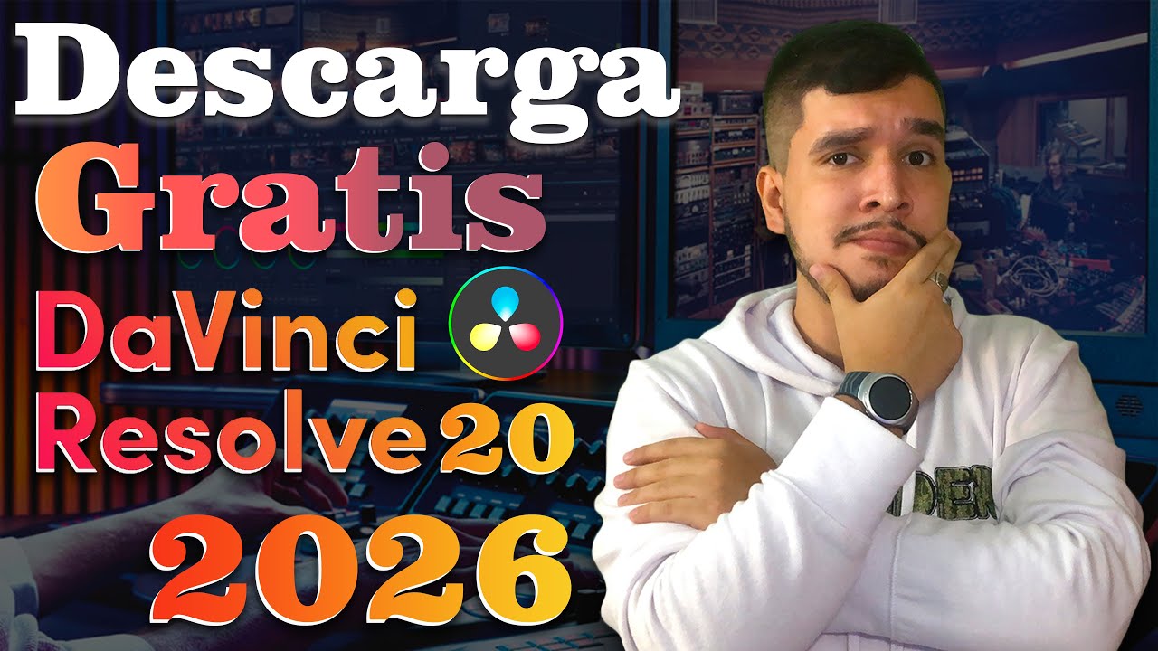 Cómo descargar Davinci Resolve 20 GRATIS 2026 🔥 Mejor Programa para Editar Videos ✅
