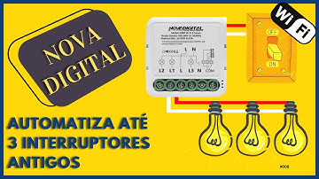 AUTOMAÇÃO sem trocar INTERRUPTOR e LÂMPADAS com o módulo 3 canais da Nova Digital!