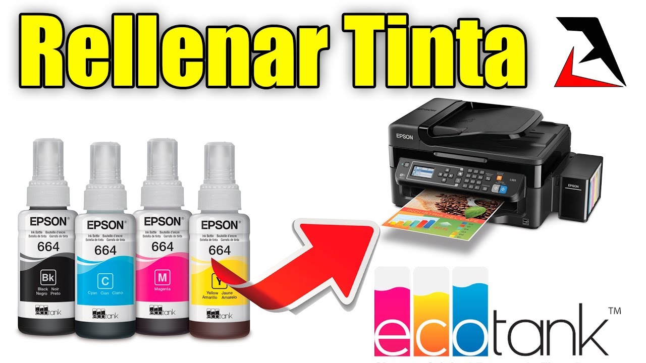 Rellenar Tanques de Tinta EcoTank y Reiniciar Niveles (EPSON L565) - YouTube