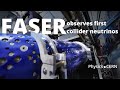 First observation of collider neutrinos at the LHC