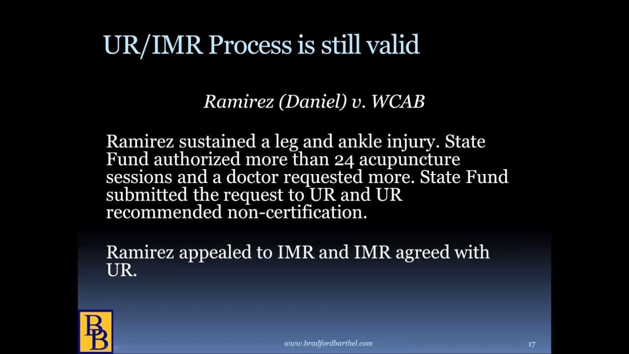 Bradford & Barthel Case Law Update (July 2017) YouTube