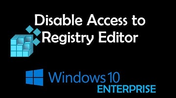 Disable Access to Registry Editor
