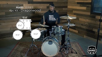 Mapex Mars 4pc Dragonwood Kit - Rashid Williams