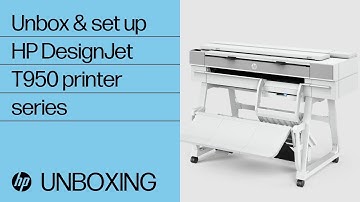 How to install the HP DesignJet T950 printer series | HP Support
