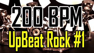 200 BPM - Upbeat Rock #1 - 4/4 Drum Beat - Drum Track