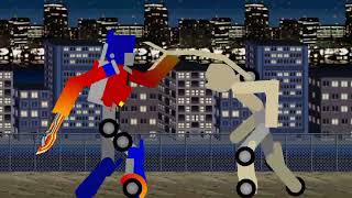 TF Optimus Prime VS Bonecrusher (stick nodes)