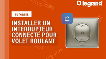 Install a connected roller shutter switch Céliane™ with Netatmo from Legrand