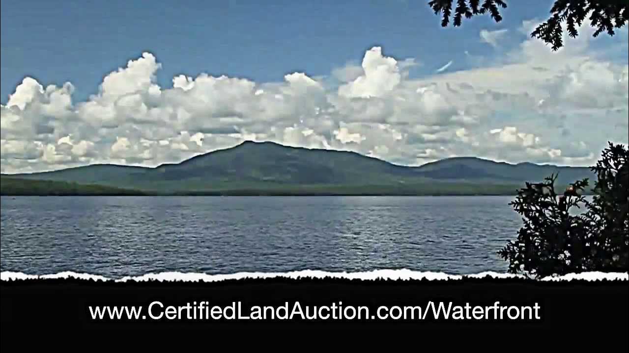 Maine waterfront property for sale at auctionmoose head lake YouTube
