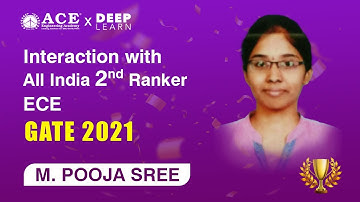 M. POOJASREE - GATE 2021 All India 2nd Ranker in Electronics and Communication Engineering