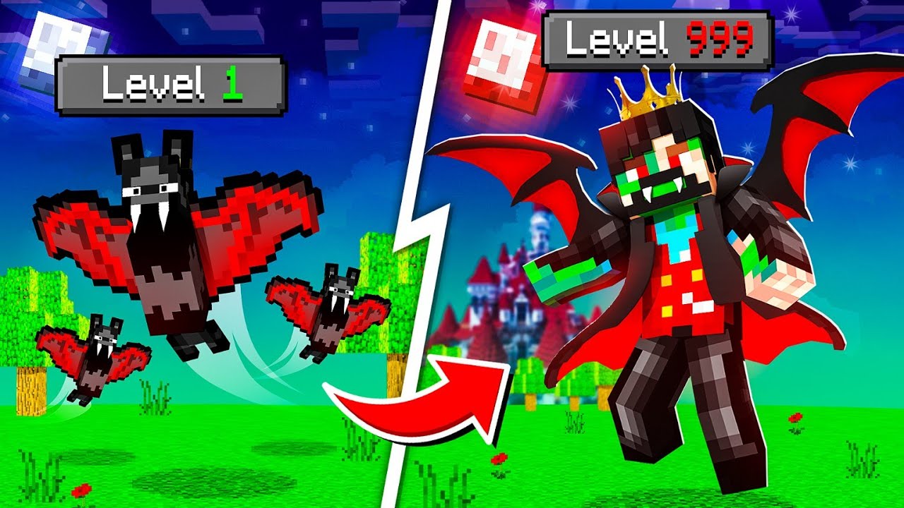 Growing Up as a VAMPIRE in Minecraft 