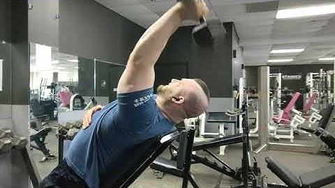 Dumbbell Incline Single Arm Triceps Extensions