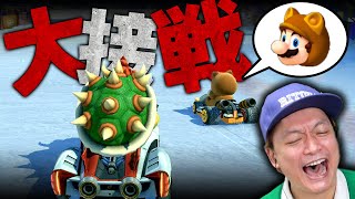 【マリカ】タヌキマリオと大接戦！スターカップに挑戦でまさかの展開に・・・「マリオカート８デラックス」【香取慎吾】
