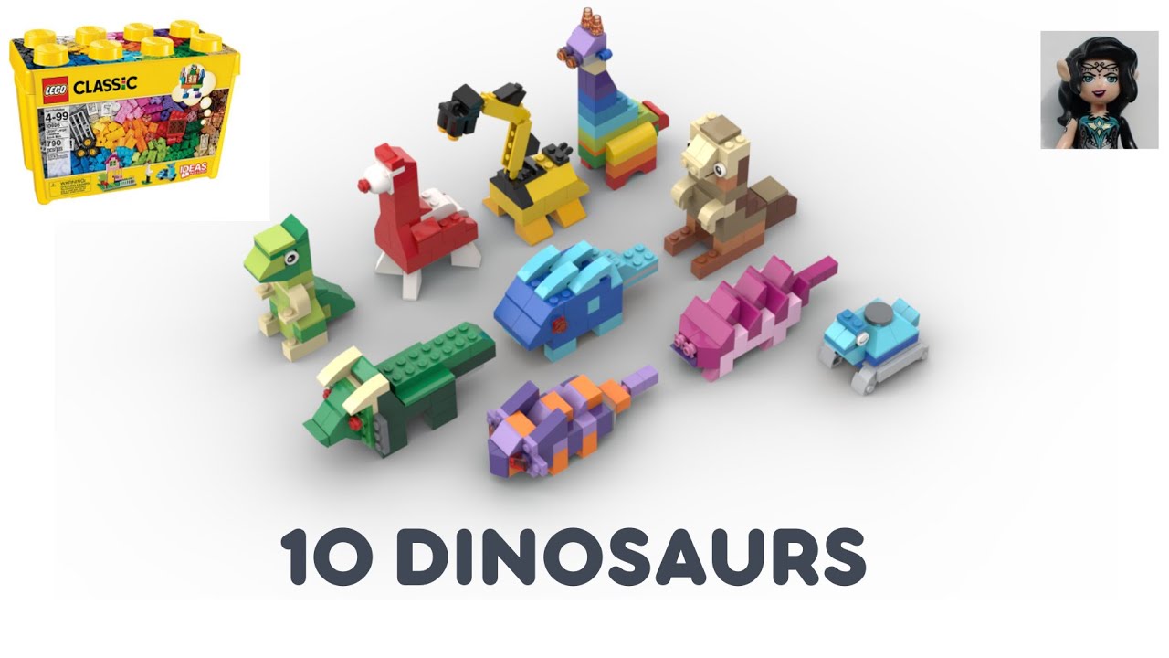 10 DINOSAURS 🦖🦕 classic 10698 ideas How to build easy - YouTube