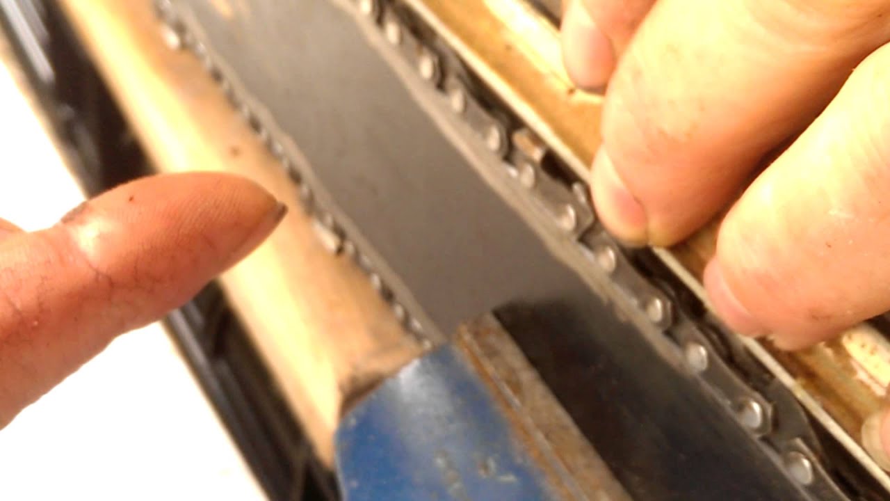 how to sharpen a chainsaw - YouTube