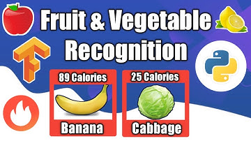 Fruit-Vegetable Recognition + Calories Counter web app شرح عربي