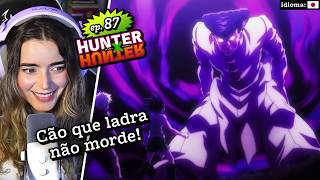 Knuckle looks tough but has a soft heart / Hunter x Hunter Episode 87 React screenshot 5