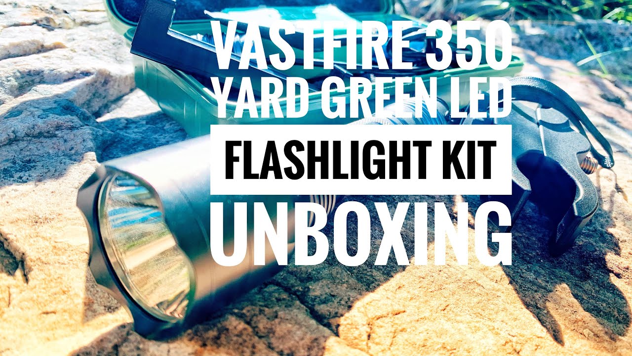 Vastfire 350 Yard green LED Varmint Hunting Light Kit - UNBOXING