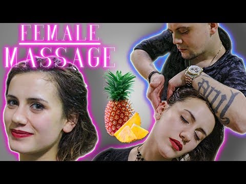 ASMR MASSAGE | FEMALE MASSAGE + PINEAPPLE ASMR EATING | YOUR PILL FOR INSOMNIA & ANXIETY