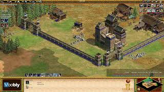 Voobly AOE2 1.6: Arena, Chinese vs Burgundians