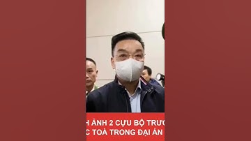 Hình ảnh 2 cựu Bộ trưởng Nguyễn Thanh Long và Chu Ngọc Anh trước tòa #tintuc #tintuc24h #tinmoi