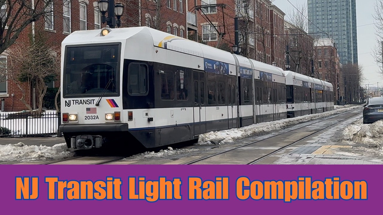 NJ Transit Light Rails. Railfanning the River LINE and HBLR.