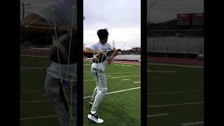 Slo-Motion Body Mapping Of Quarterback Ty Hawkins Throwing