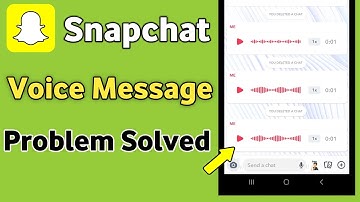 Fix Snapchat Voice message Problem | Voice Notes Problem Snapchat Android