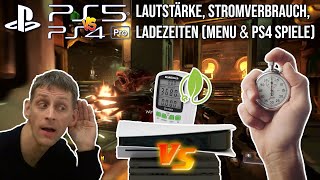 PS5 vs. PS4 Pro Vergleichstest: Lautstärke, Stromverbrauch, Ladezeiten, Grafik (Menu & Doom 2016) 